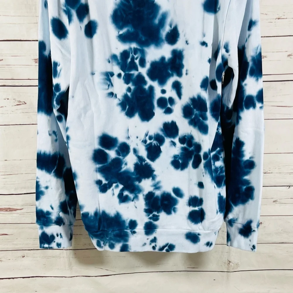 True Religion Sweatshirt Men's Size XL Blue‎ Tie Dye Buddha Crewneck